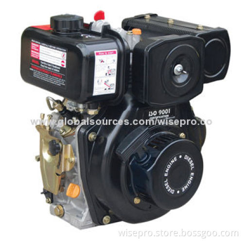 Single cylinder/vertical/6-stroke/air-cooled/diesel engine, compact in structure